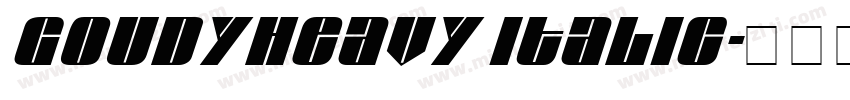 Goudyheavy Italic字体转换